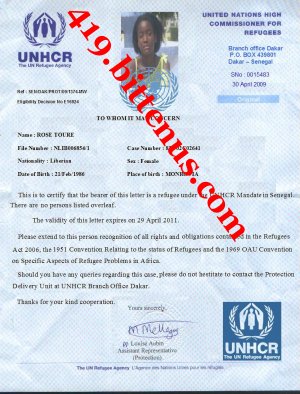 UNHCR-ROSE TOURE